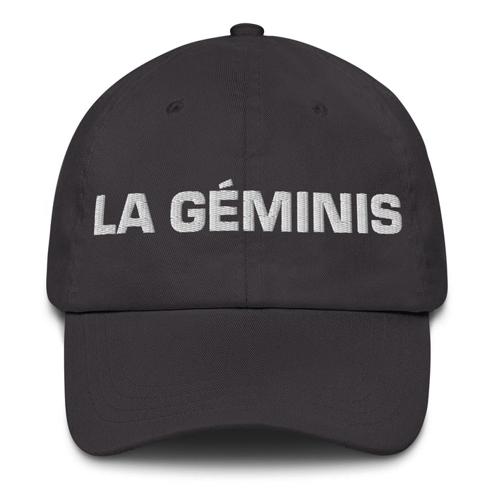 La Géminis The Gemini Mexican Spanish Pride Gift Regalo Dad Hat Mexicada Dark Grey