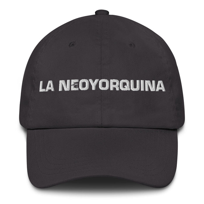 La Neoyorquina The New Yorker Mexican Spanish Pride Gift Regalo Dad Hat Mexicada Dark Grey