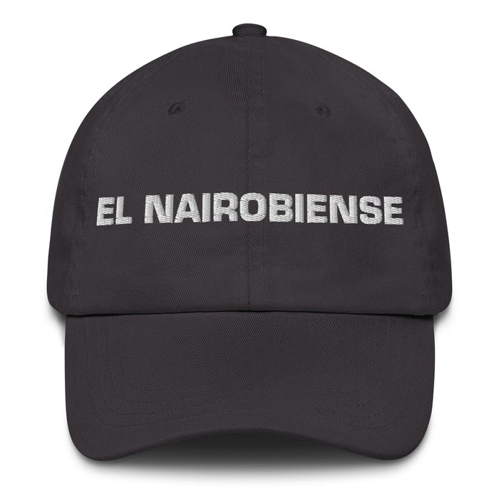 El Nairobiense The Nairobi Resident Mexican Spanish Pride Gift Regalo Dad Hat Mexicada Dark Grey