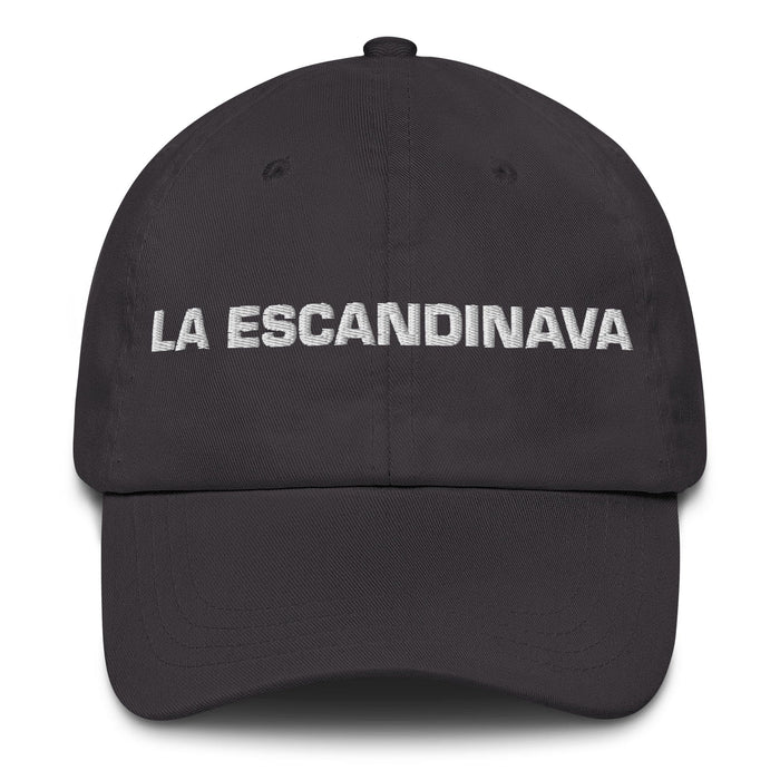 La Escandinava The Scandinavian Mexican Spanish Pride Gift Regalo Dad Hat Mexicada Dark Grey