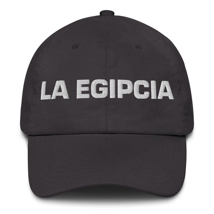 La Egipcia The Egyptian Mexican Spanish Pride Gift Regalo Dad Hat Mexicada Dark Grey