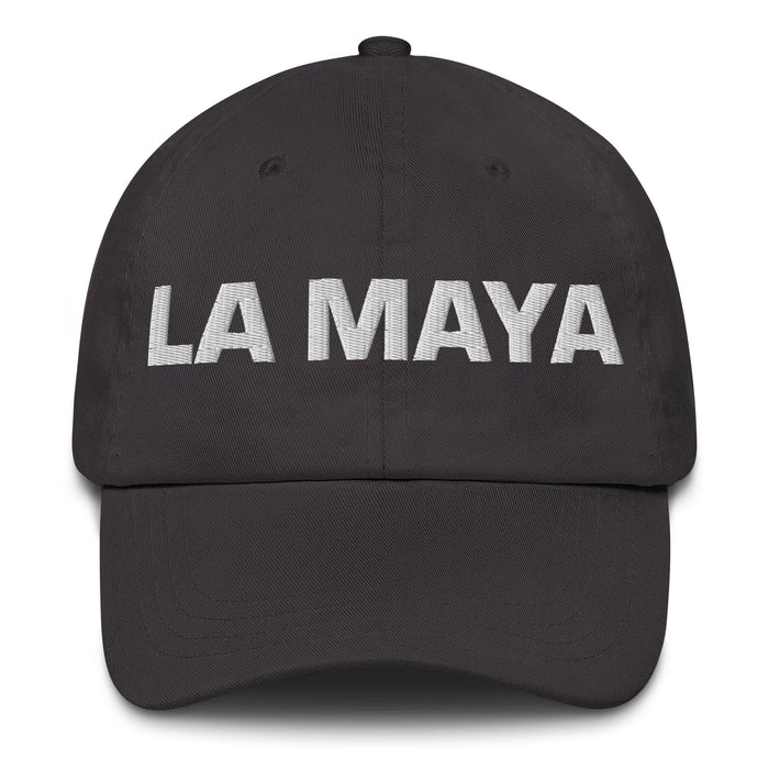 La Maya The Maya Mexican Spanish Pride Gift Regalo Dad Hat Mexicada Dark Grey