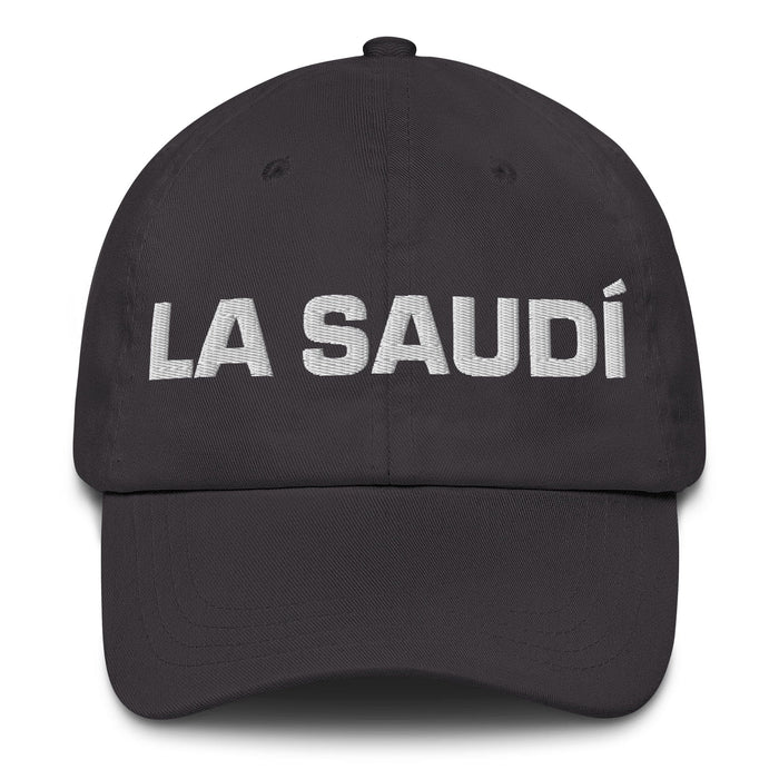 La Saudí The Saudi Mexican Spanish Pride Gift Regalo Dad Hat Mexicada Dark Grey