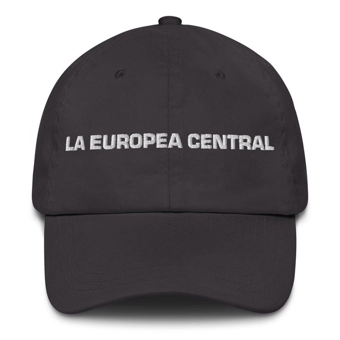 La Europea Central The Central European Mexican Spanish Pride Gift Regalo Dad Hat Mexicada Dark Grey