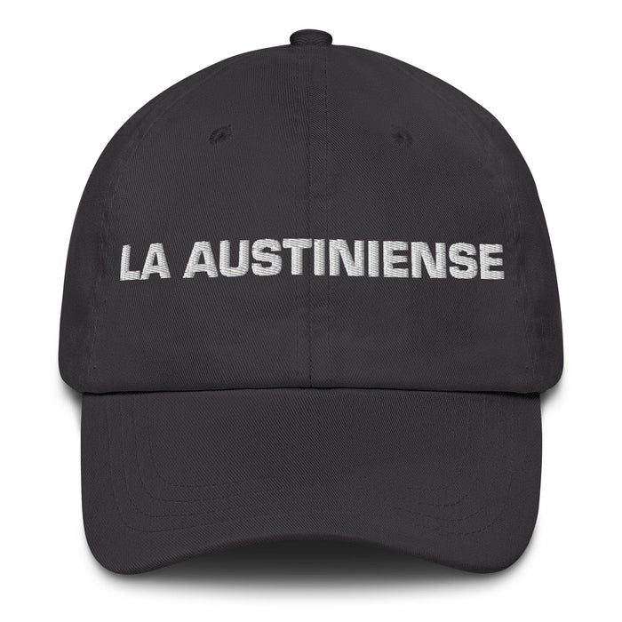 La Austiniense The Austin Resident Mexican Spanish Pride Gift Regalo Dad Hat Mexicada Dark Grey