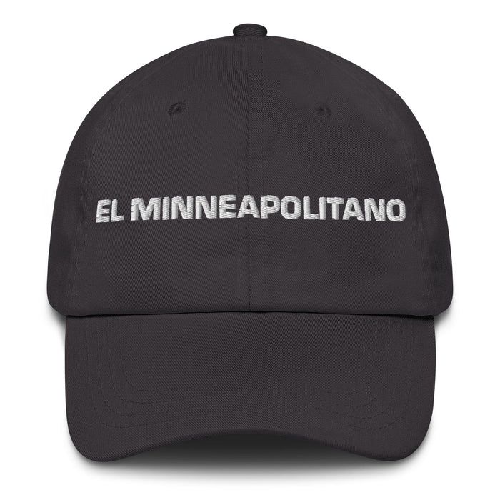 El Minneapolitano The Minneapolitan Mexican Spanish Pride Gift Regalo Dad Hat Mexicada Dark Grey