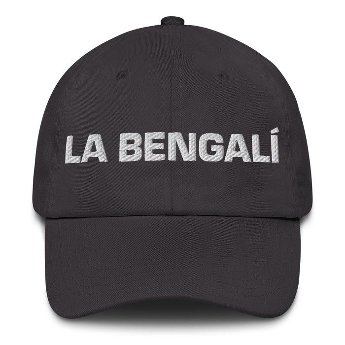 La Bengalí The Bengali Mexican Spanish Pride Gift Regalo Dad Hat Mexicada Dark Grey