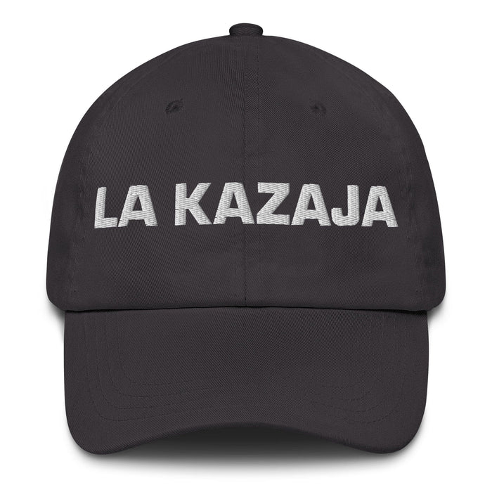 La Kazaja The Kazakh Mexican Spanish Pride Gift Regalo Dad Hat Mexicada Dark Grey