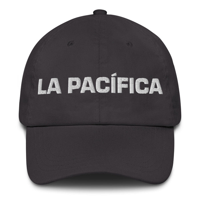 La Pacífica The Pacific Mexican Spanish Pride Gift Regalo Dad Hat Mexicada Dark Grey