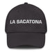 La Sacatona The Coward Mexican Spanish Pride Gift Regalo Dad Hat Mexicada Dark Grey