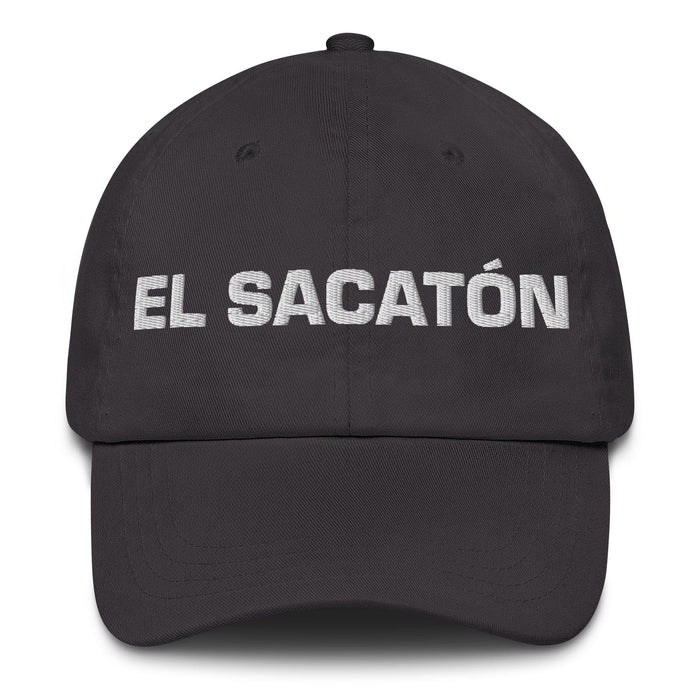 El Sacatón The Coward Mexican Spanish Pride Gift Regalo Dad Hat Mexicada Dark Grey