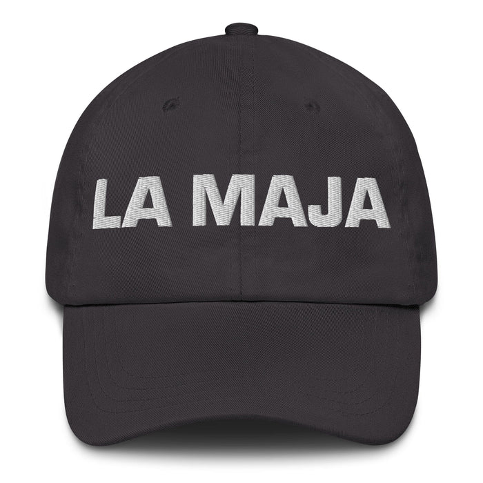 La Maja The Nice One Mexican Spanish Pride Gift Regalo Dad Hat Mexicada Dark Grey