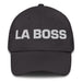 La Boss The Boss Mexican Spanish Pride Gift Regalo Dad Hat Mexicada Dark Grey