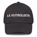 La Futbolista The Soccer Player Mexican Spanish Pride Gift Regalo Dad Hat Mexicada Dark Grey