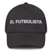 El Futbolista The Soccer Player Mexican Spanish Pride Gift Regalo Dad Hat Mexicada Dark Grey