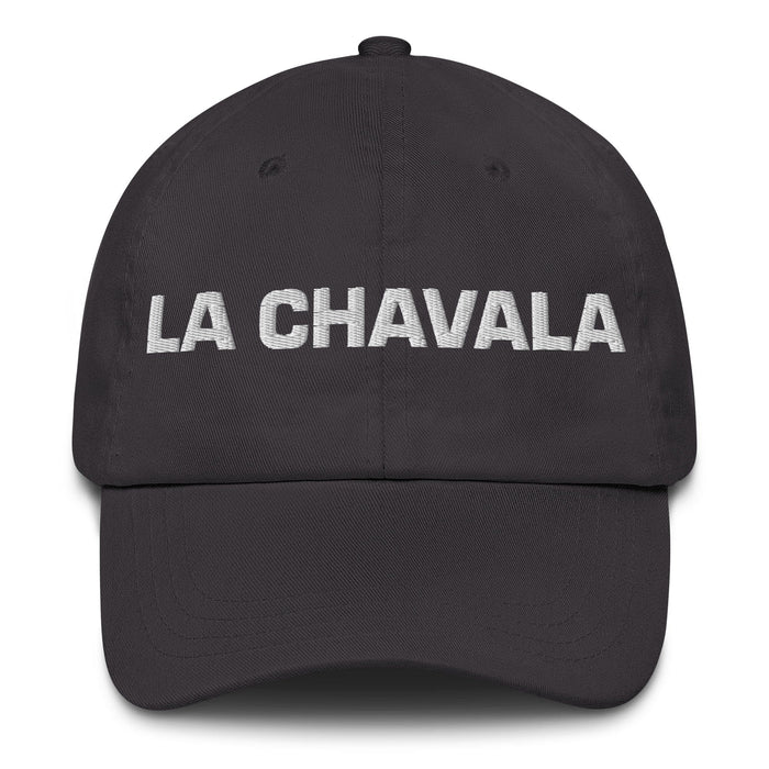 La Chavala The Kid Mexican Spanish Pride Gift Regalo Dad Hat Mexicada Dark Grey