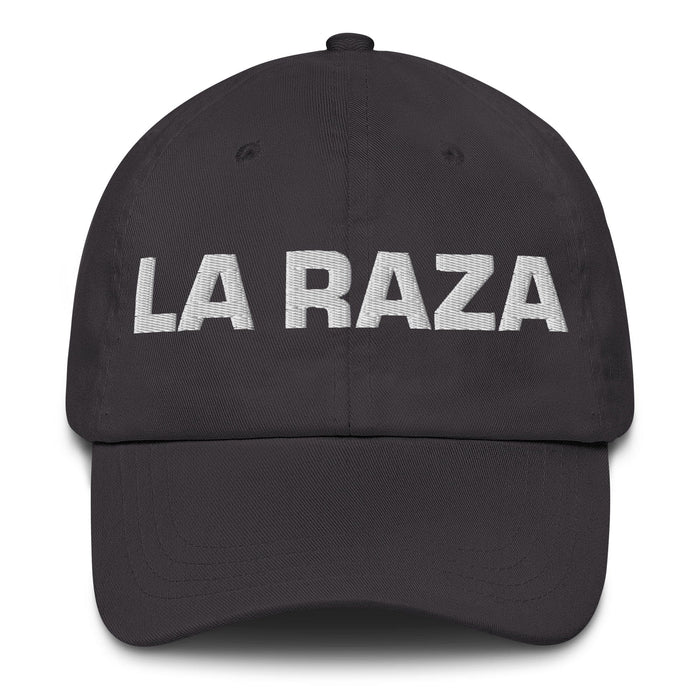 La Raza The Homie Mexican Spanish Pride Gift Regalo Dad Hat Mexicada Dark Grey