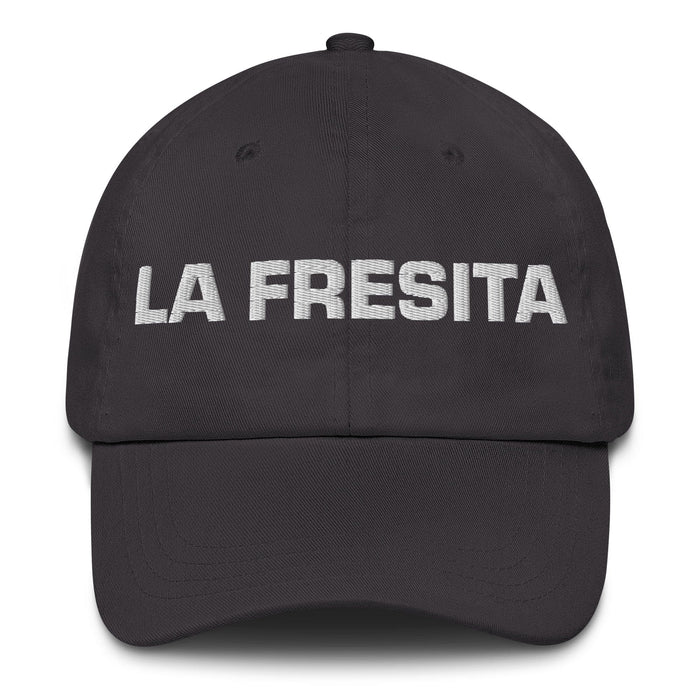 La Fresita The Spoiled One Mexican Spanish Pride Gift Regalo Dad Hat Mexicada Dark Grey