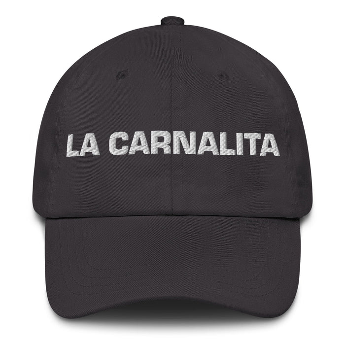 La Carnalita The Little Sibling (Buddy) Mexican Spanish Pride Gift Regalo Dad Hat Mexicada Dark Grey