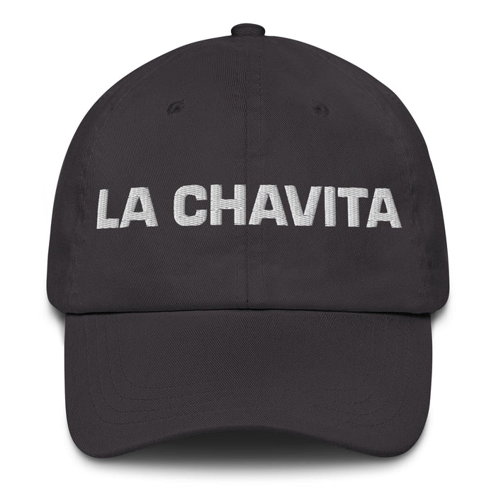 La Chavita The Little Kid Mexican Spanish Pride Gift Regalo Dad Hat Mexicada Dark Grey