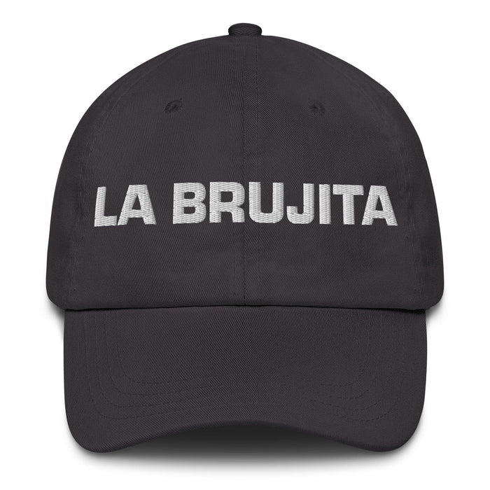 La Brujita The Little Witch/Wizard Mexican Spanish Pride Gift Regalo Dad Hat Mexicada Dark Grey