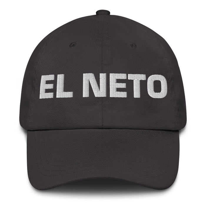 El Neto The Real One Mexican Spanish Pride Gift Regalo Dad Hat Mexicada Dark Grey