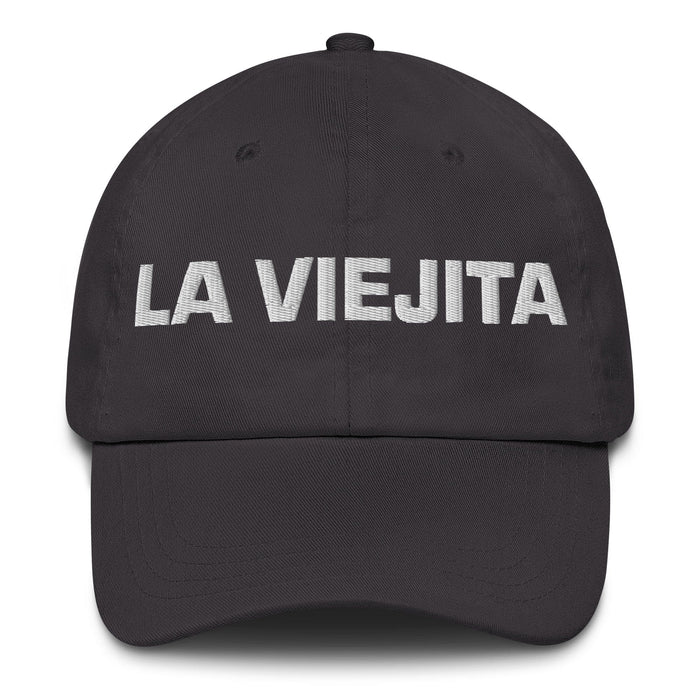 La Viejita The Little Old Lady/Man Mexican Spanish Pride Gift Regalo Dad Hat Mexicada Dark Grey