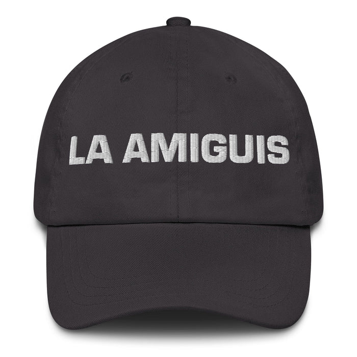 La Amiguis The Bestie Mexican Spanish Pride Gift Regalo Dad Hat Mexicada Dark Grey