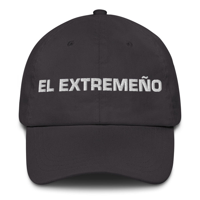 El Extremeño The Extremaduran Mexican Spanish Pride Gift Regalo Dad Hat Mexicada Dark Grey