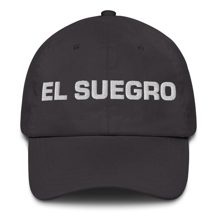 El Suegro The Mother-In-Law / The Father-In-Law Mexican Spanish Pride Gift Regalo Dad Hat Mexicada Dark Grey