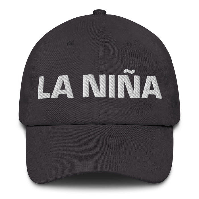 La Niña The Girl / The Boy Mexican Spanish Pride Gift Regalo Dad Hat Mexicada Dark Grey