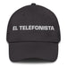 El Telefonista The Operator Mexican Spanish Pride Gift Regalo Dad Hat Mexicada Dark Grey