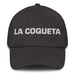 La Coqueta The Flirt Mexican Spanish Pride Gift Regalo Dad Hat Mexicada Dark Grey