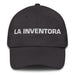 La Inventora The Inventor Mexican Spanish Pride Gift Regalo Dad Hat Mexicada Dark Grey