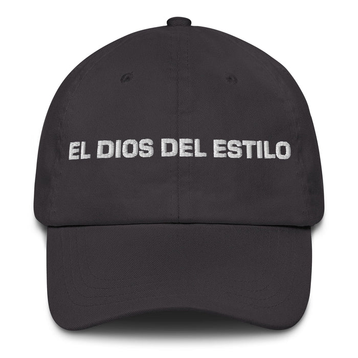 El Dios Del Estilo The Style Goddess / God Mexican Spanish Pride Gift Regalo Dad Hat Mexicada Dark Grey