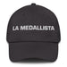 La Medallista The Medalist Mexican Spanish Pride Gift Regalo Dad Hat Mexicada Dark Grey