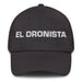 El Dronista The Drone Pilot Mexican Spanish Pride Gift Regalo Dad Hat Mexicada Dark Grey