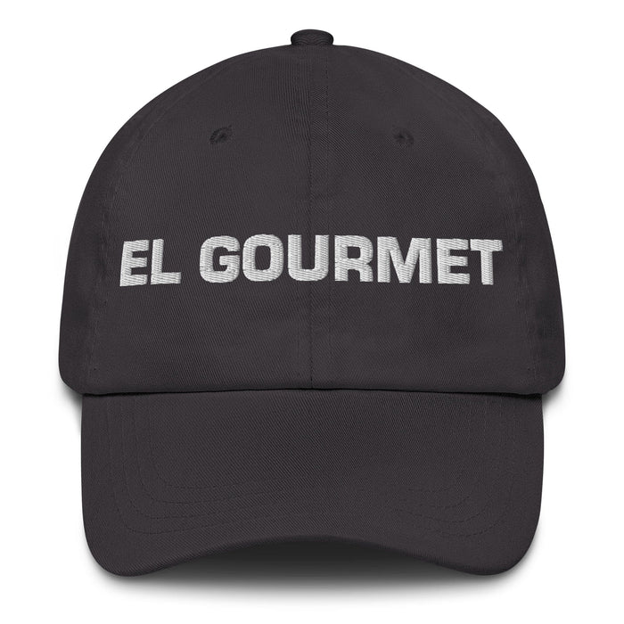 El Gourmet The Gourmet Mexican Spanish Pride Gift Regalo Dad Hat Mexicada Dark Grey