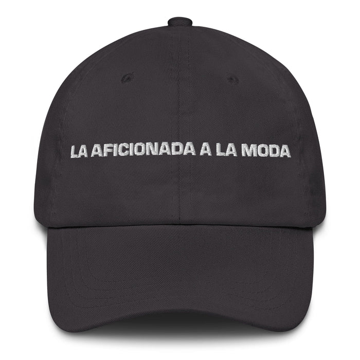 La Aficionada A La Moda The Fashion Enthusiast Mexican Spanish Pride Gift Regalo Dad Hat Mexicada Dark Grey