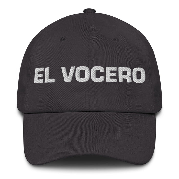 El Vocero The Spokesperson Mexican Spanish Pride Gift Regalo Dad Hat Mexicada Dark Grey