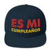 Embroidered Es Mi Cumpleanos It's My Birthday Funny Party Supplies Snapback Hat Mexicada Dark Navy