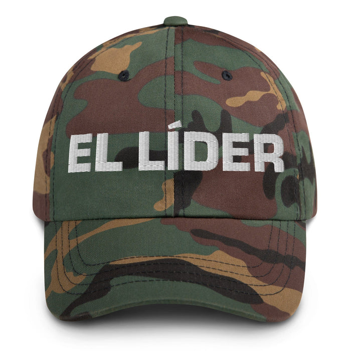 El Líder The Leader Mexican Spanish Pride Gift Regalo Dad Hat Mexicada Green Camo