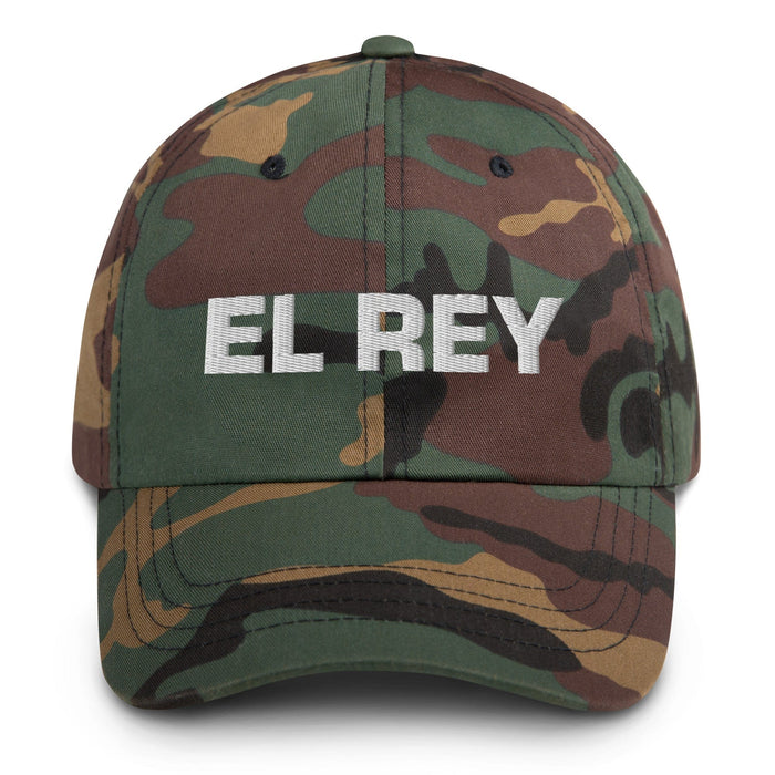 El Rey The King Mexican Spanish Pride Gift Regalo Dad Hat Mexicada Green Camo