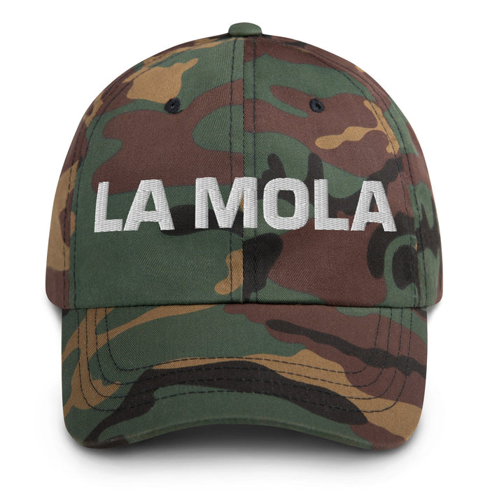 La Mola The Cool One Mexican Spanish Pride Gift Regalo Dad Hat Mexicada Green Camo