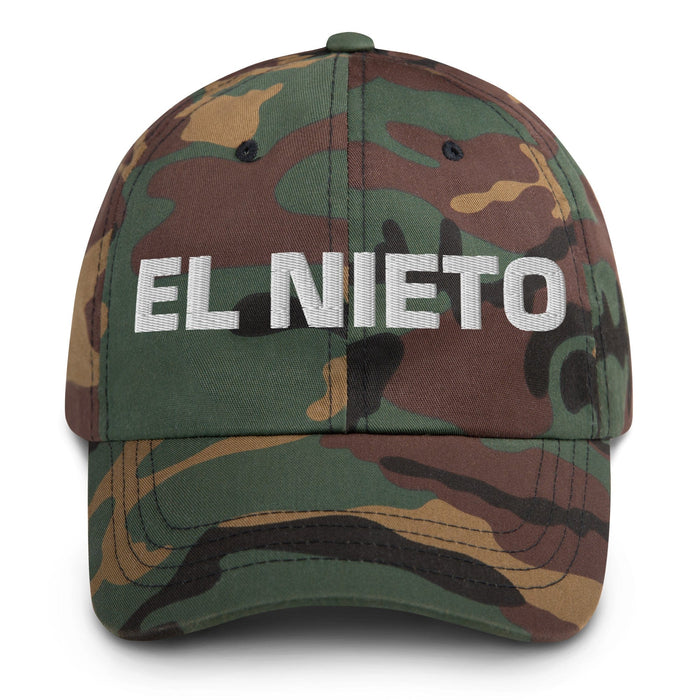 El Nieto The Granddaughter / The Grandson Mexican Spanish Pride Gift Regalo Dad Hat Mexicada Green Camo