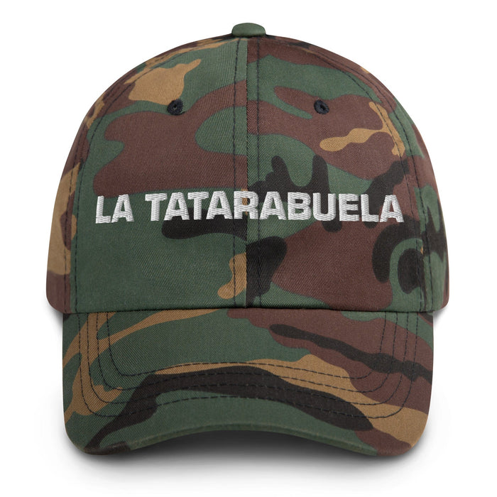 La Tatarabuela The Great-Great-Grandmother / The Great-Great-Grandfather Mexican Spanish Pride Gift Regalo Dad Hat Mexicada Green Camo