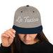 Embroidered La Toxica Spanish Mexican Bingo Game Funny Toxic Snapback Hat Mexicada Heather Grey/ Navy