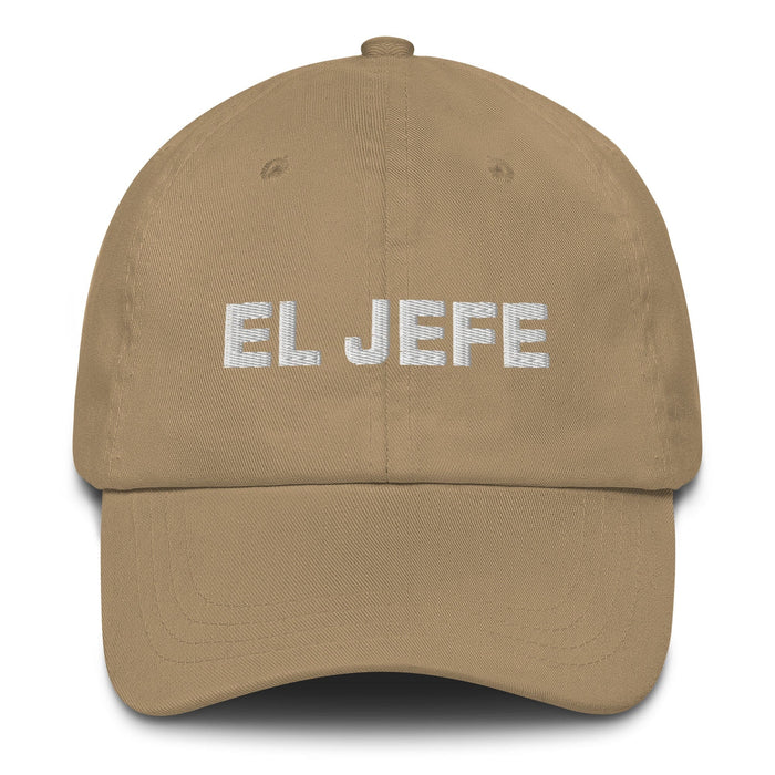 El Jefe The Boss Mexican Spanish Pride Gift Regalo Dad Hat Mexicada Khaki