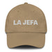 La Jefa The Boss Mexican Spanish Pride Gift Regalo Dad Hat Mexicada Khaki