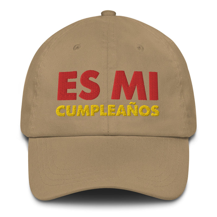 Embroidered Es Mi Cumpleanos It's My Birthday Funny Party Supplies Dad Hat Mexicada Khaki